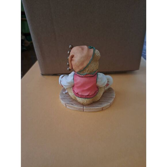 Vintage 1995 Cherished Teddies Meri Hand-Sewn Holidays Figurine 141135 Christmas - Picture 3 of 6